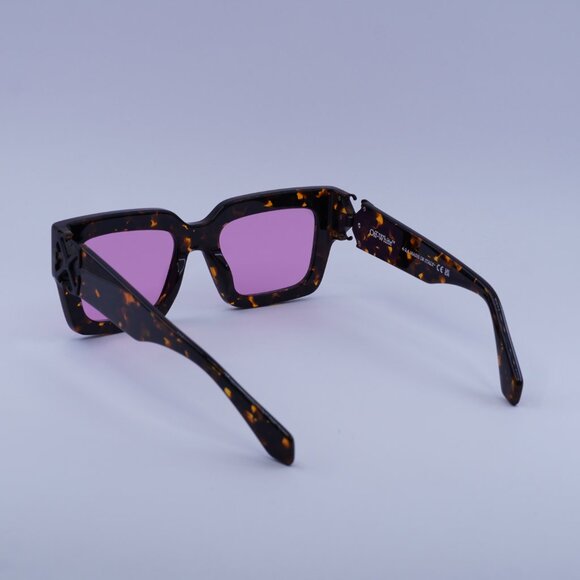 Off-White OERI14D MYSTIC 6030 Sunglasses Havana Square Frame, Pink Lenses - Picture 6 of 10